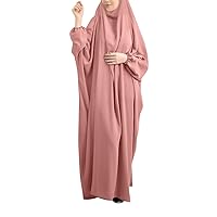 Muslim Womens Casual Arab Kaftan Solid Abaya Dress Robe Islamic Muslim Robe Women's Casual Dress Ladies Summer