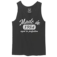 0306. Cool Funny 40th Years Old Birthday Gift Made in 1984 Aged to Perfection Men's Tank Top