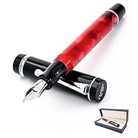 Duragraph Fountain Pen - Fine Nib Fountain Pen, Red Nights (CK71380: CK7181)