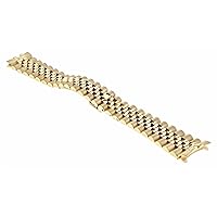 Ewatchparts 20MM 18K YELLOW GOLD JUBILEE WATCH BAND COMPATIBLE WITH ROLEX 36MM DAY DATE PRESIDENT