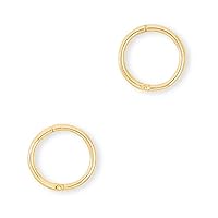 Keeley 10mm Huggie Earrings in 18k Gold Vermeil