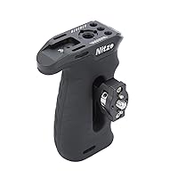 Nitze Ergonomic Side Handle with 1/4” Screw and Detachable Locating Pins, Left/Right Locating Side Handle for Camera and Monitor Rigs - PA29D