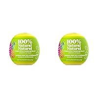 100% Natural Lip Balm- Pineapple Passionfruit, All-Day Moisture, Made for Sensitive Skin, Lip Care Products, 0.25 oz (Pack of 2)