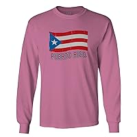 Puerto Rico Flag Boricua Puerto Rican Nuyorican Pride Long Sleeve Men's