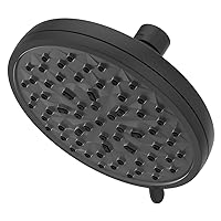 Pfister HydroFuse Shower Head, Shower Arm Not Included, 6-Function, 1.75 GPM, Spot Defense Matte Black Finish, 015WS2HF01SDB