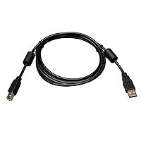 Tripp Lite USB 2.0 Hi-Speed A/B Cable with Ferrite Chokes (M/M) 3-ft. (U023-003)