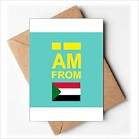 I Am From Sudan Art Deco Fashion Greeting Cards You are Invited Invitations