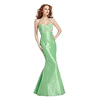 Halter Taffeta Mermaid Prom Dress 1388