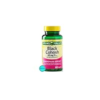 Spring Valley Black Cohosh - Menopause Support 40 mg, 100 Count + EDLVS Sticker.