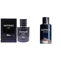 Dior Christian Sauvage Elixir Men EDC Spray 2 oz & tian Sauvage Eau De Parfum Spray For Men, 3.4 Ounce