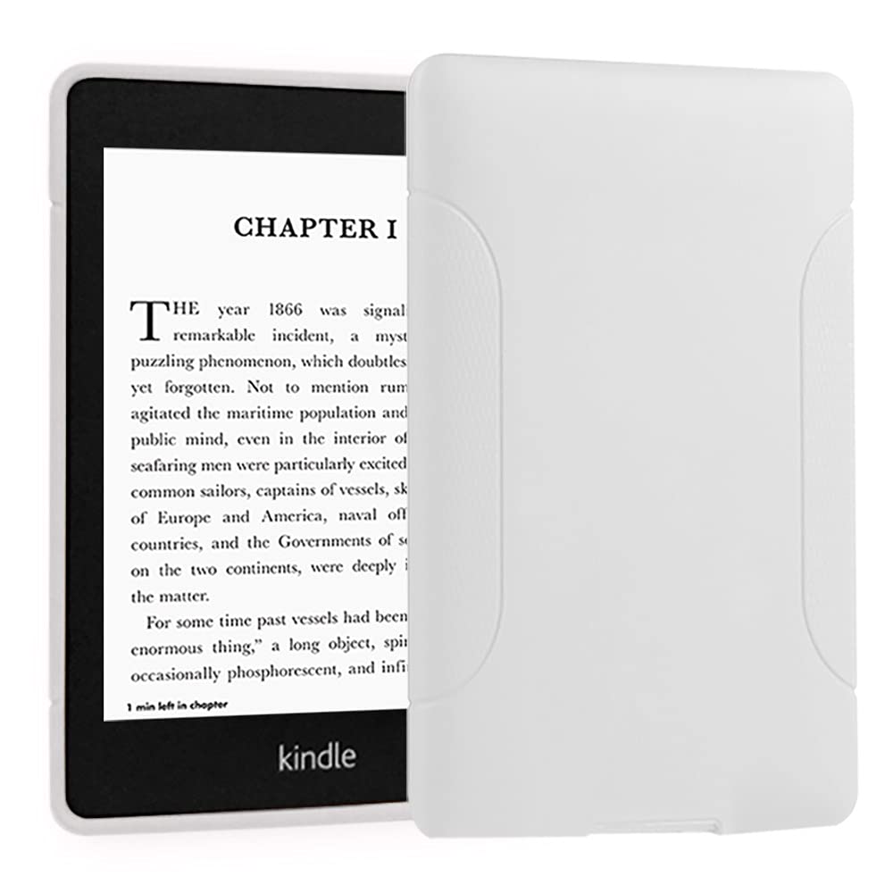 Youngme Kindle Cover - TPU Gel Protective Cover Case for 10th Gen 2019 Release and 8th Gen 2016 Release (Will not fit Kindle Paperwhite or Kindle Oasis) (White)