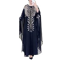 African Dresses for Women Summer Spring Chiffon Party Dresses Elegant Evening Gown African Boubou 2 Piece Outfit Open Robe