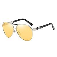 Night Driving Glasses Anti Glare Polarized UV400 Night Vision Yellow Driver's Sunglasses for Men Cycling Fishing Golf