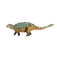 HAOLONGGOOD 1:35 Scale Tianzhenosaurus Figure Cretaceous Ankylosauridae PVC Simulation Dinosaur Realistic Animal Model Collection Gift for Adult (Green)