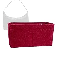 Bag Organizer for Bottega Veneta Intrecciato Shoulder Bag Small (Bag Length: 25cm) - Premium Felt Purse Handbag Insert Liner Shaper (Handmade) Soft Structure Support (20 Color Options)