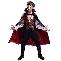 DSplay Boy Scary Vampire Costume Cosplay Halloween for Kids