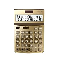 CHCDP 12 Digit Calculator Piano Paint Panel Office Finance Solar Computer Fashionable Lovely Office Stationery Supplies (Color : Black, Size