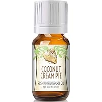 Good Essential – Professional Coconut Cream Pie Fragrance Oil 10ml for Diffuser, Candles, Soaps, Lotions, Perfume 0.33 fl oz