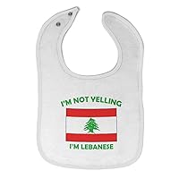 Cute Rascals Toddler & Baby Bibs Burp Cloths I'M Not Yelling I Am Lebanese Lebanon Countries