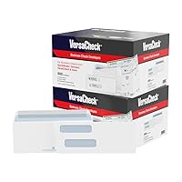 1000 VersaCheck NRP Business Double Window Security Standard and Voucher Check Envelopes - Compatible with Business Checks Made from VersaCheck, QuickBooks, Quicken, Sage, and Others.