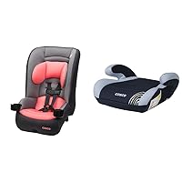 Cosco Kids™ MightyFit™ LX Convertible Car Seat, Canyon & Topside Backless Booster Car Seat, Lightweight 40-100 lbs, Rainbow