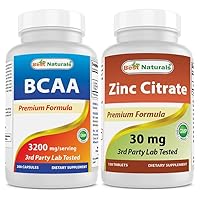 Best Naturals BCAA 3200mg & Zinc Citrate 30 mg