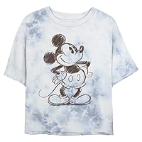 Disney Characters Sketchy Mickey Women's Fast Fashion Short Sleeve Tee Shirt