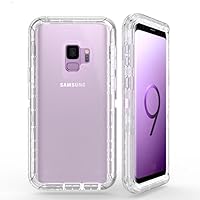 Clear Case Compatible with Samsung Galaxy S9 Plus,Anti-Scratch Shock Absorption TPU Bumper Cover+Slim Transparent Back (HD Clear) Protective Phone Cover Slim Case (Color : Clear)