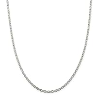 925 Sterling Silver Cable Chain Necklace Jewelry Gifts for Women in Silver Choice of Lengths 16 18 20 24 22 26 30 36 and Variety of mm Options