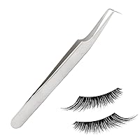 Volume Tweezers Stainless Steel Ultra Rigidity L-Shape Tip Beauty Eyelash Extension Tool ELT-033 by G.S Online Store