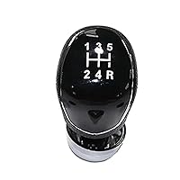 Gear Handle 5 Speed Car Gear Shift Knob Lever Stick Pen Shifter for Focus MK2 MK3 for Fiesta MK7 for Kuga for Transit for Galaxy (Color : 5 Speed blacke)