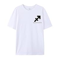 Tshirts Shirts for Men Cotton Summer Leisure Comfortable Short Sleeved Round Neck Twelve Constellations Gifts for