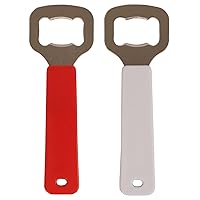 2PCS Beer Bottle Opener, Simple Stainless Steel Bartender Bottle Openers for Kitchen, Bar, and Restaurant Wedding Party Tools