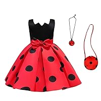 Dressy Daisy Toddler Little Girls Ladybug Fancy Dress Halloween Costume Birthday Party Outfit