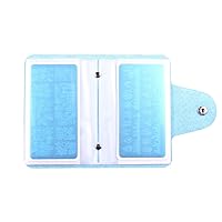 Finger Angel Light Blue Nail Art Stamp Plate Collection Image Plate Organizer For 6X12cm Size Stamping Plate