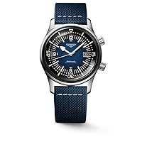 Longines orologio Heritage Legend Diver Blu Watch 42 mm Blue Automatic Acciaio L3.774.4.90.2, Clocks