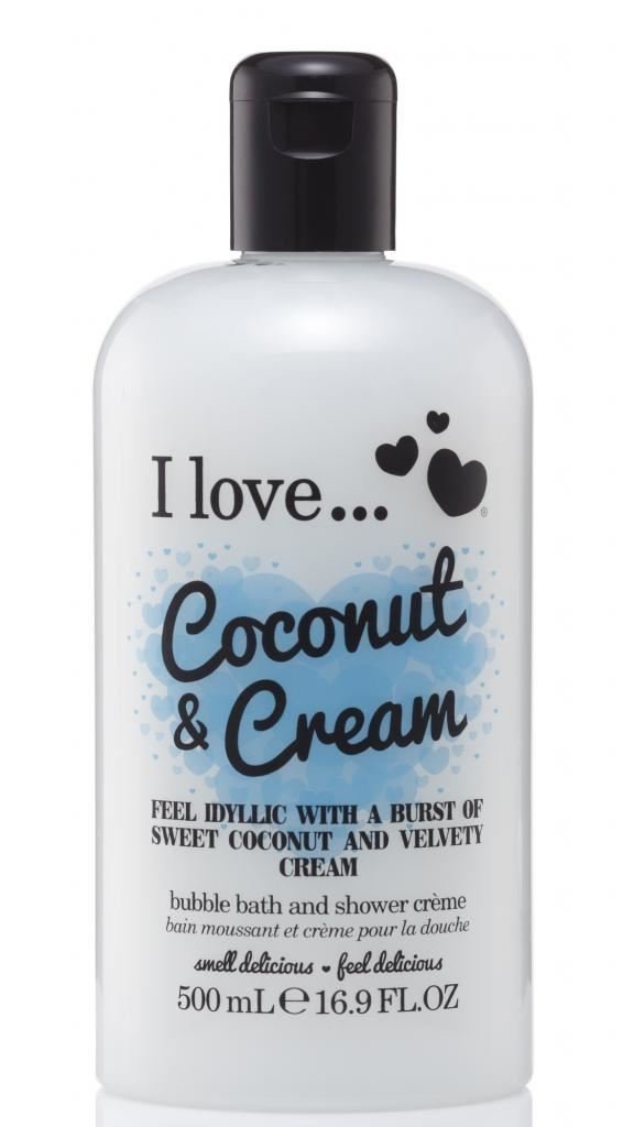 I Love... Coconut & Cream Bubble Bath And Shower Creme 500ml