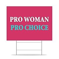 Pro Woman Pro Choice Yard Signs Abortion Is Healthcare Lawn Sign with Stakes 12x18in Double Sided Yard Sign for Street Lawn Neighborhoods Outdoor Decorations