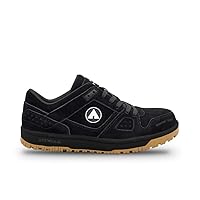 Airwalk Mongo Low Top Composite Toe Men’s Industrial Work Shoes, Black/Gum, Size 13, Wide, Comfortable & Light Work Shoes for Men, Electric Hazard, Slip Resistant