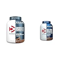ISO100 Hydrolyzed Whey Isolate 25g Protein & Elite Casein Slow Absorbing 25g Protein, 5.5lb & 4lb
