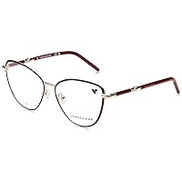 Longchamp Eyeglasses LO 2156 734 Gold/Burgundy