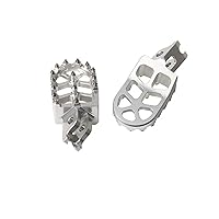 Foot Pegs Suitable For Honda CRF1100L CRF1000L Pedals Africa Twin CRF1100L CRF 1100l 1000l AFRICA TWIN Adventure Rest Wide Pedals Pegs Footrest (Color : Silver)