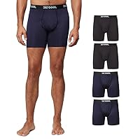 32 DEGREES COOL Mens 4-PACK Quick Dry Performance Boxer Brief With Comfort Elastic Waistband