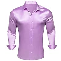 Men Shirts Solid Long Sleeve Casual Business Slim Fit Male Blouses Tops