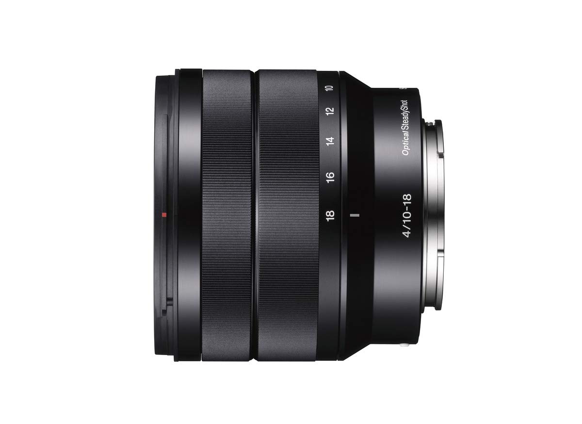 Sony - E 10-18mm F4 OSS Wide-Angle Zoom Lens (SEL1018),Black