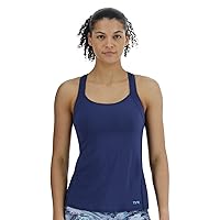 TYR Women's Solid Lola Top for Swimming, Yoga, Fitness, and Workout