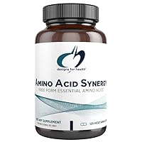 Amino Acid Synergy - Vegetarian Essential Amino Acids Supplement with BCAAs, Alpha-Ketoglutarate, Methionine + B6 (P-5-P) - Support for Athletes + Muscles (120 Capsules)