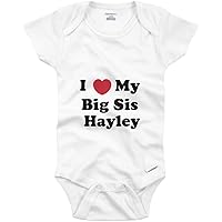 I Love My Big Sister Hayley: Baby Onesie®