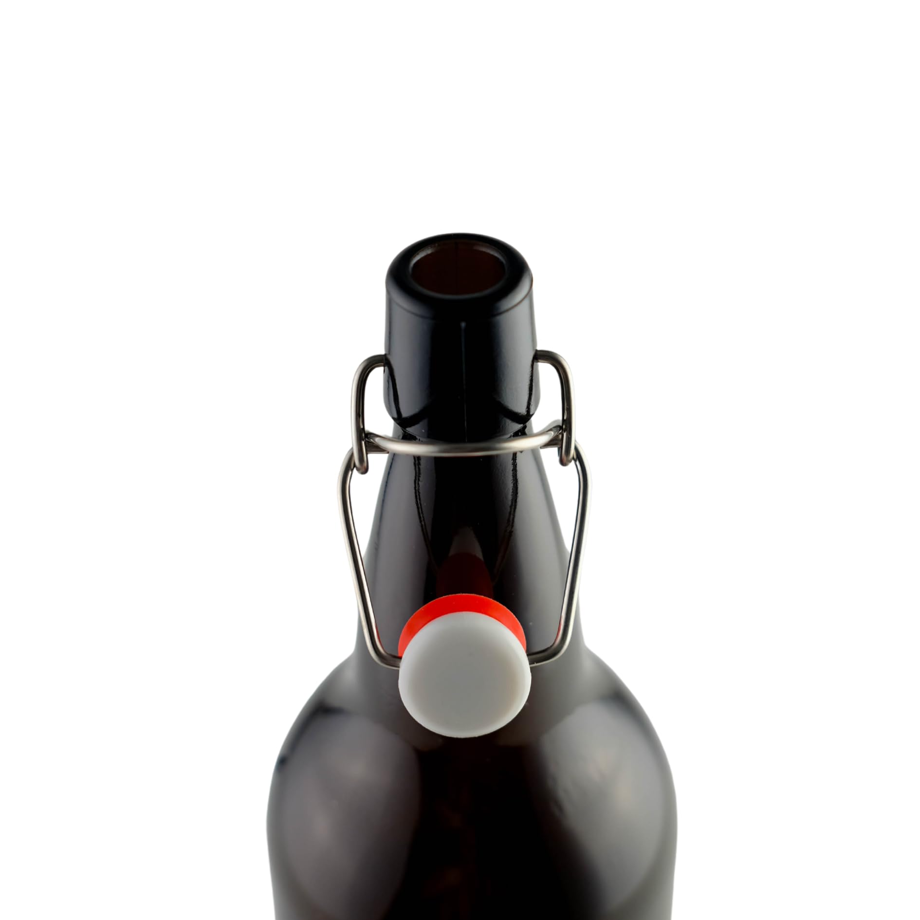 FastRack Swing Top Glass Bottles | 33 oz – Pack of 12 | Amber Glass Bottles for Home Brewing | Flip Top Glass Bottles for Carbonated Drinks, Kombucha, Fermentation, Water Food Grade – ECO Friendly