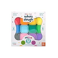 Whoa Dough Mega 12 Pack - Tactile Kids Dough - Fun Arts and Crafts Time for Preschoolers - Gluten Free Formula - Ages 3 and Up